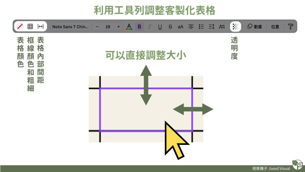 Canva表格教學A-表格元素03