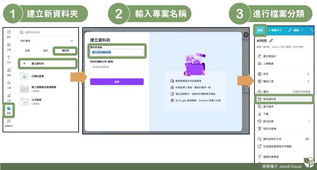 Canva新手技巧11-建立新資料夾